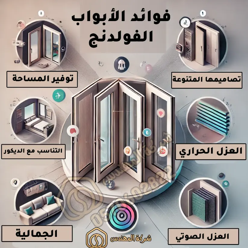 فوائد الأبواب الفولدنج
شركة تركيب ابواب فولدنج في الرياض