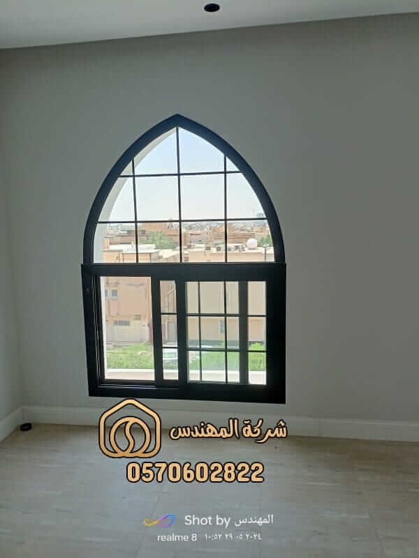 شركة تركيب شبابيك المنيوم اسود
