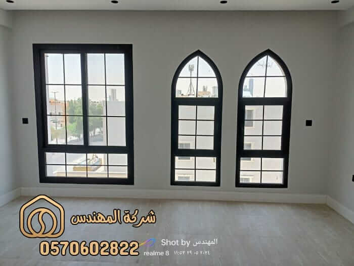شركة تركيب شبابيك المنيوم اسود