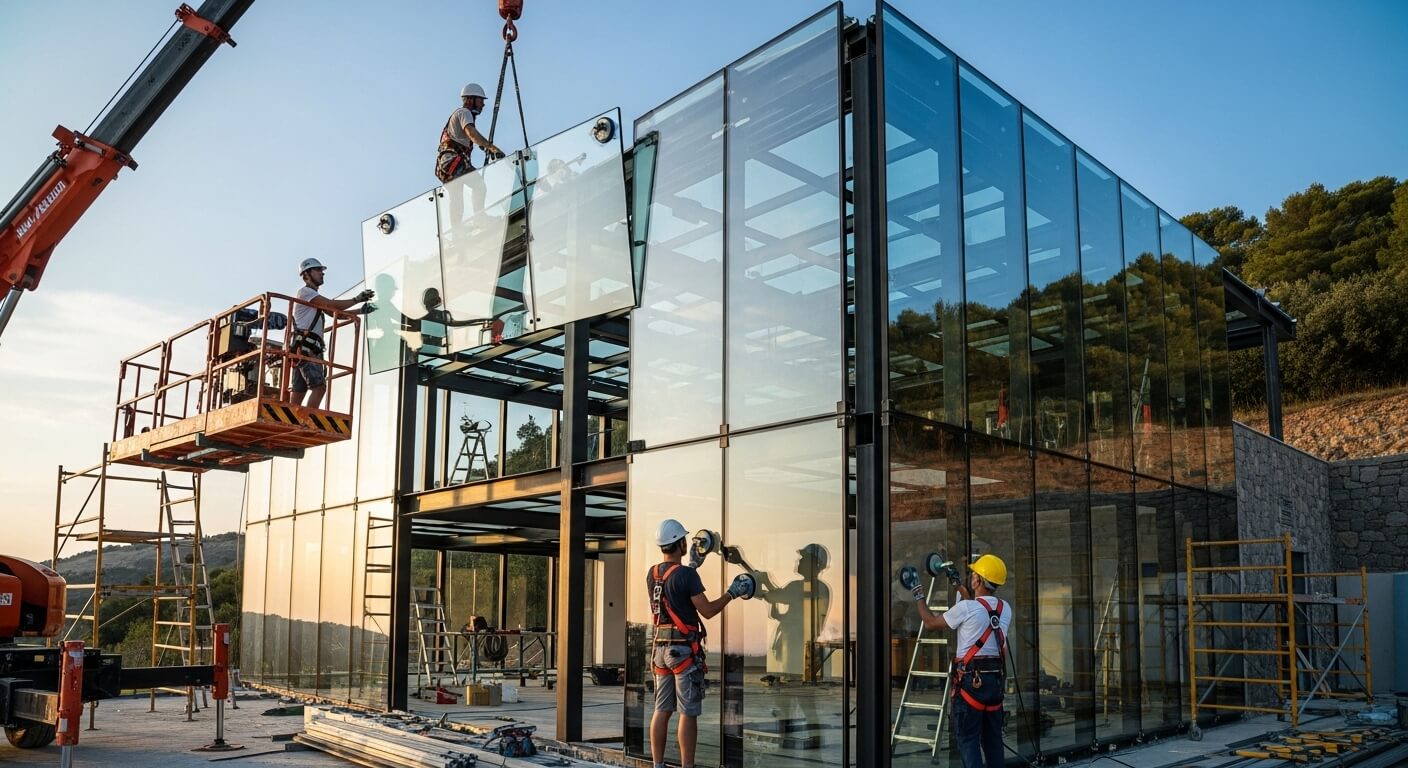 تركيب واجهات فلل زجاج – شركة المهندس بالرياض (0570602822) 1 تركيب واجهات فلل زجاج بالرياض